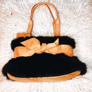 Fuzzy handbag
